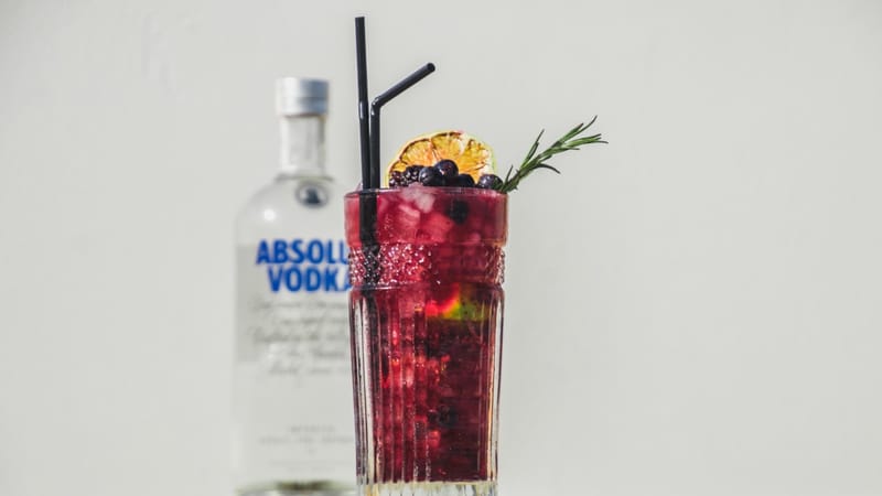 NORWEGIAN FOREST - Vodka, Fresh Ginger, Blueberry, Raspberry, Blackberry, Fresh Lime, Rosemary and Ginger Ale