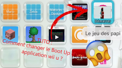 How to change the Boot Up of a Wii U application ?