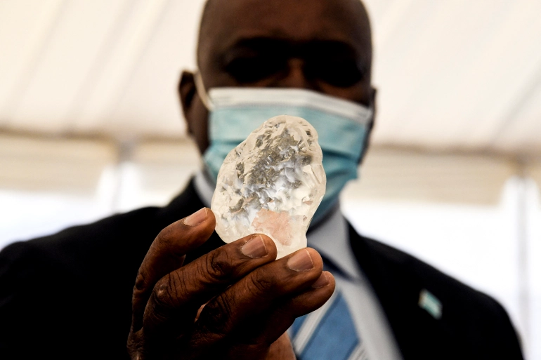 BOTSWANA SAYS IT HAS FOUND THE WORLD THIRD LARGEST DIAMOND