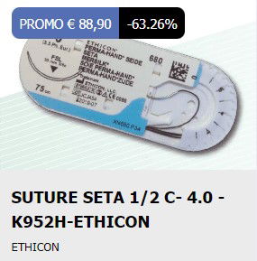 SUTURE SETA 1/2 C- 4.0 -K952H-ETHICON