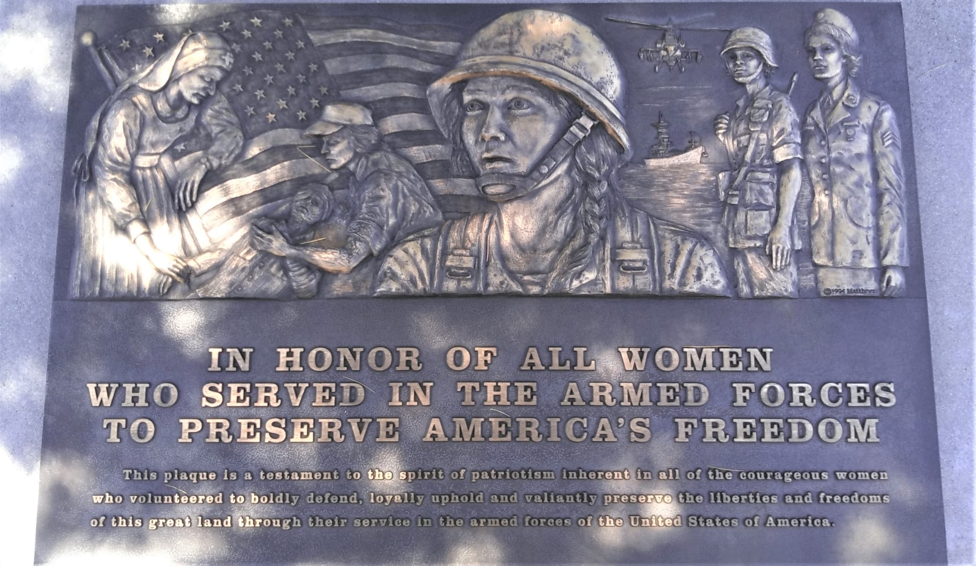 Women Veterans Pedestal