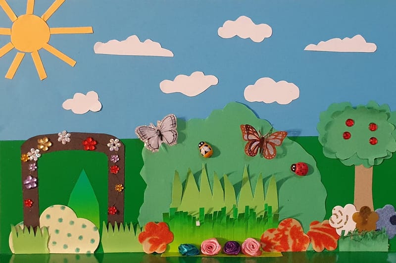 1. Secret Garden. Paper Craft for children. 1-2pm