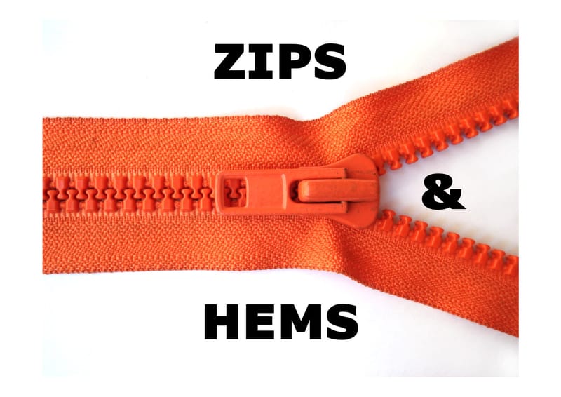 Zips & Hems! Sewing Repair workshop