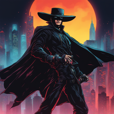 Zorro in Cyber City: A Futuristic Tale image