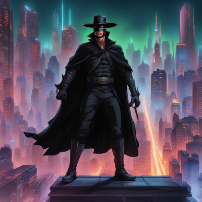 Zorro in Cyber City: A Futuristic Tale image