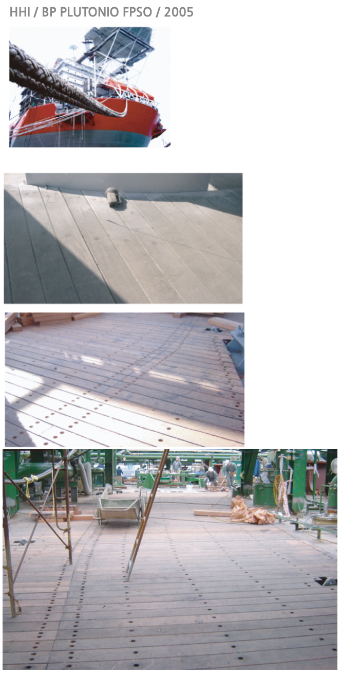 wooden deck covering