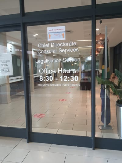 Where are documents Apostilled in South-Africa?