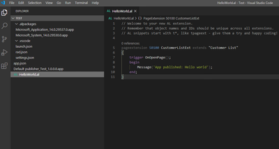 MICROSOFT DYNAMICS 365 BUSINESS CENTRAL - EXTENSION ve MODERN GELİŞTİRME ORTAMI