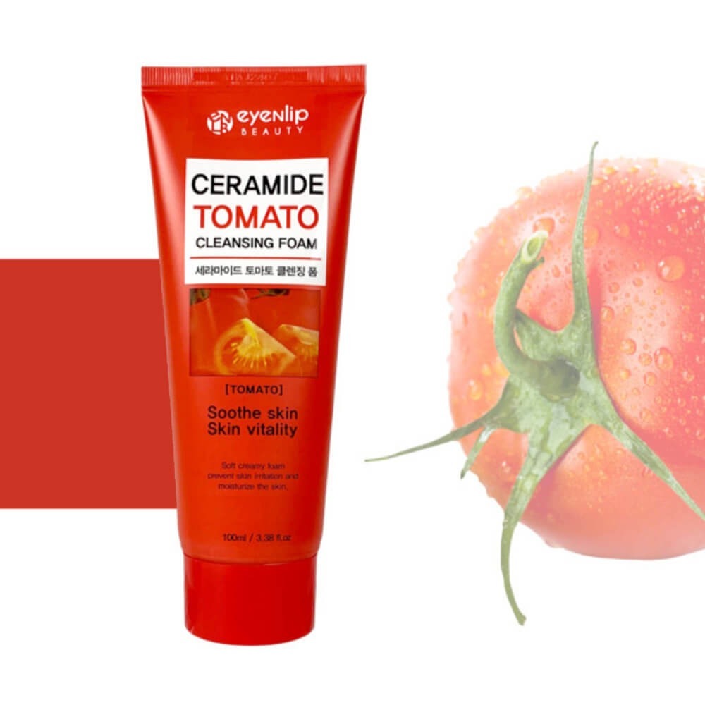 CERAMIDE TOMATO CLEANSING FOAM 100 ML- EYENLIP $32.000