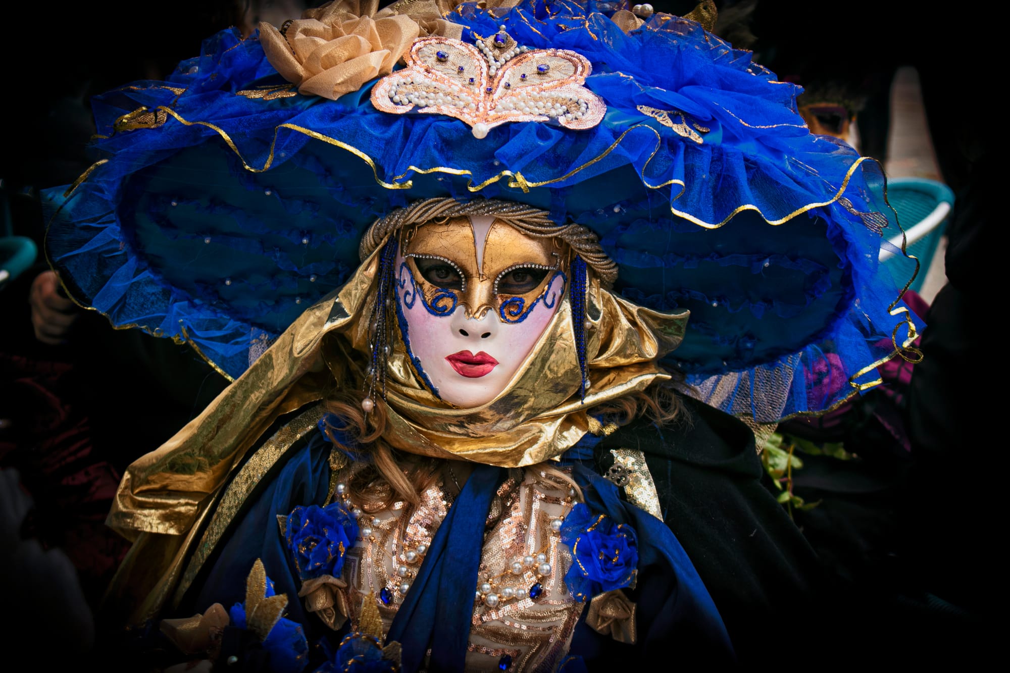 "Blue mask"