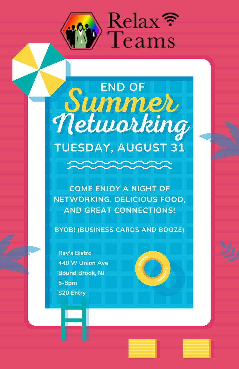 Relax Teams End of Summer Networking Mixer!