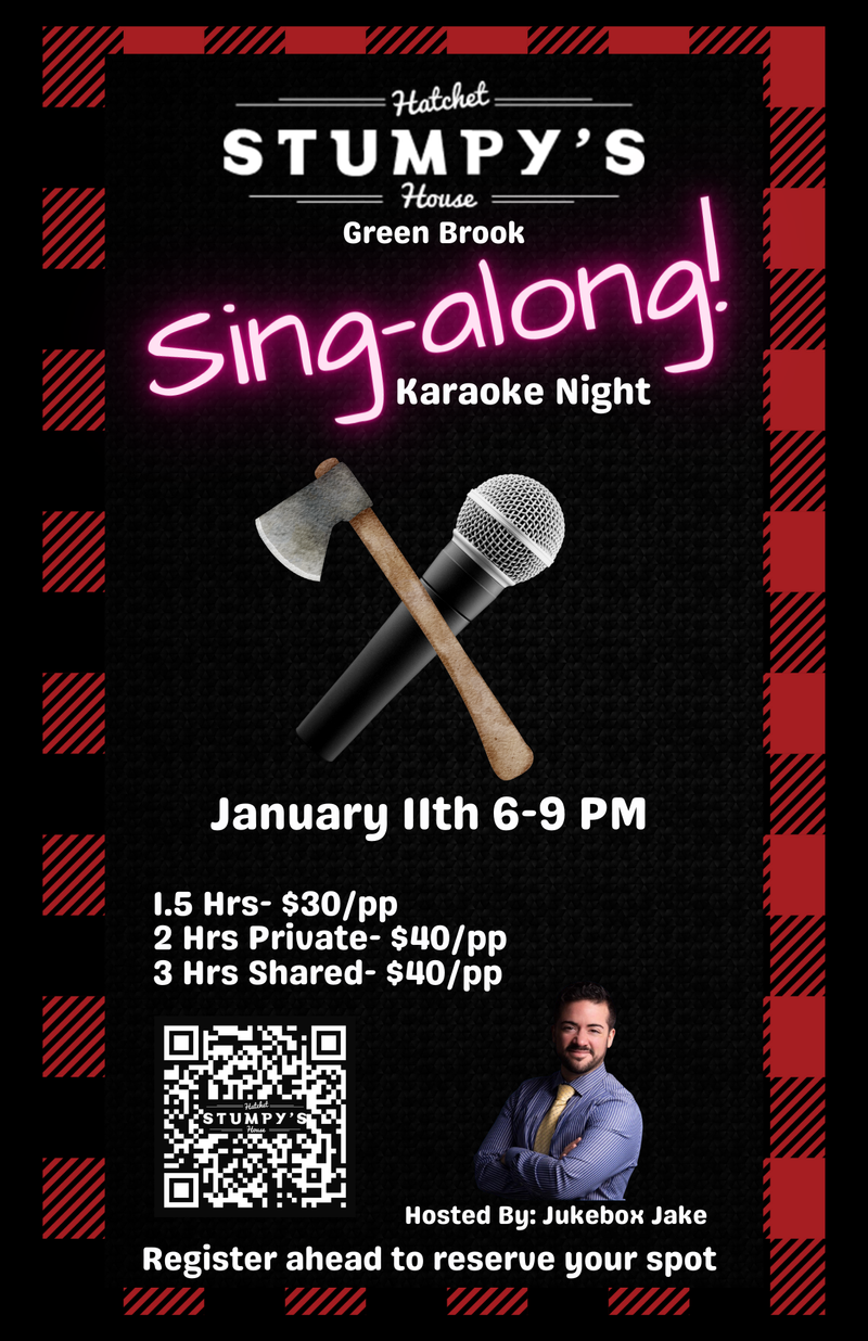 Stumpy's Hatchet House Sing-Along Karaoke Night!