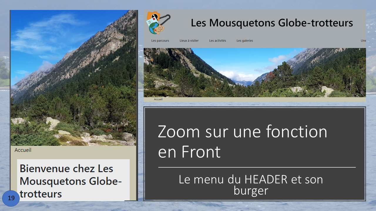 La présentation d'une fonction créée en Front