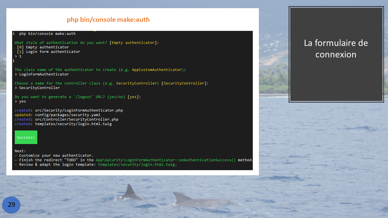 La présentation d'une fonction créée en Back
