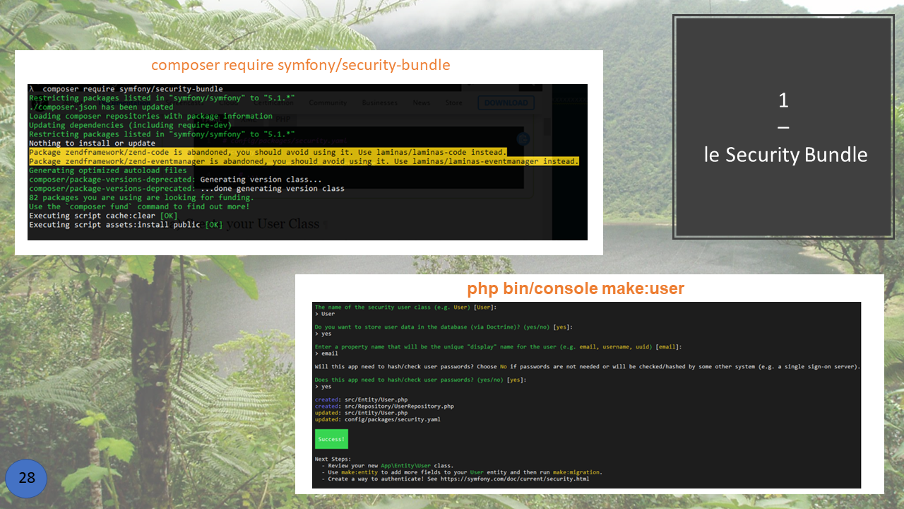 La présentation d'une fonction créée en Back