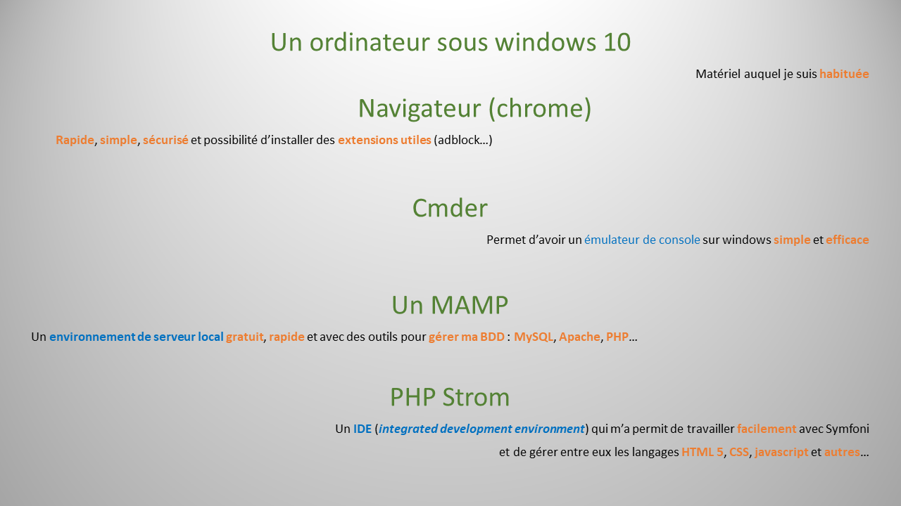 Première réalisation Symfony