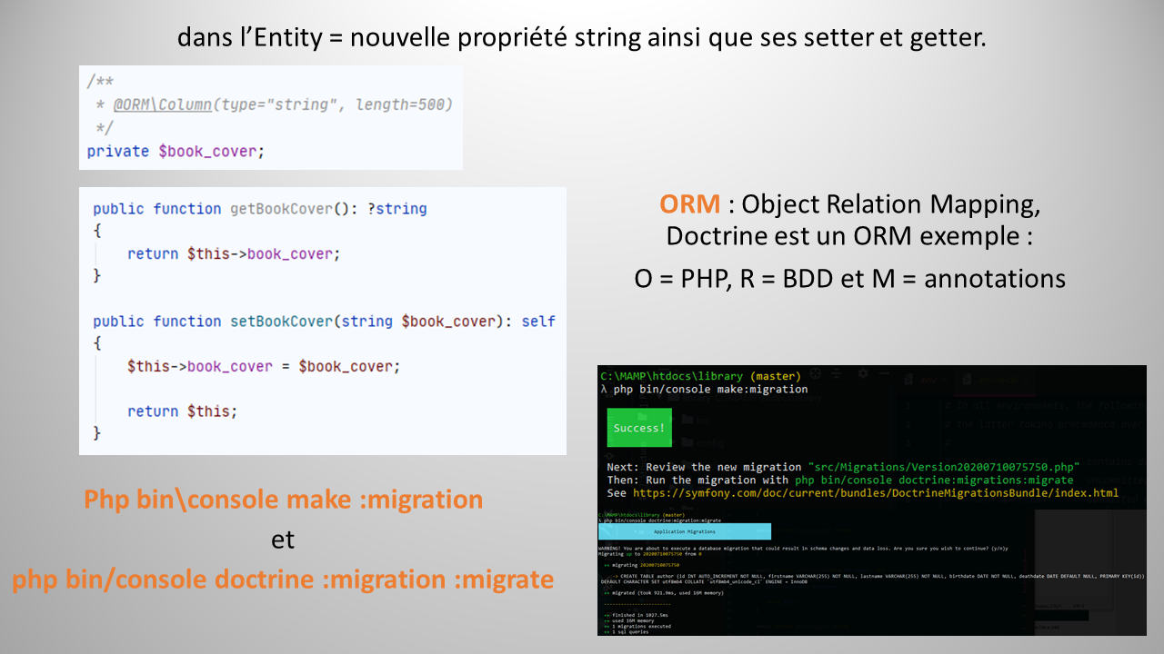 Première réalisation Symfony