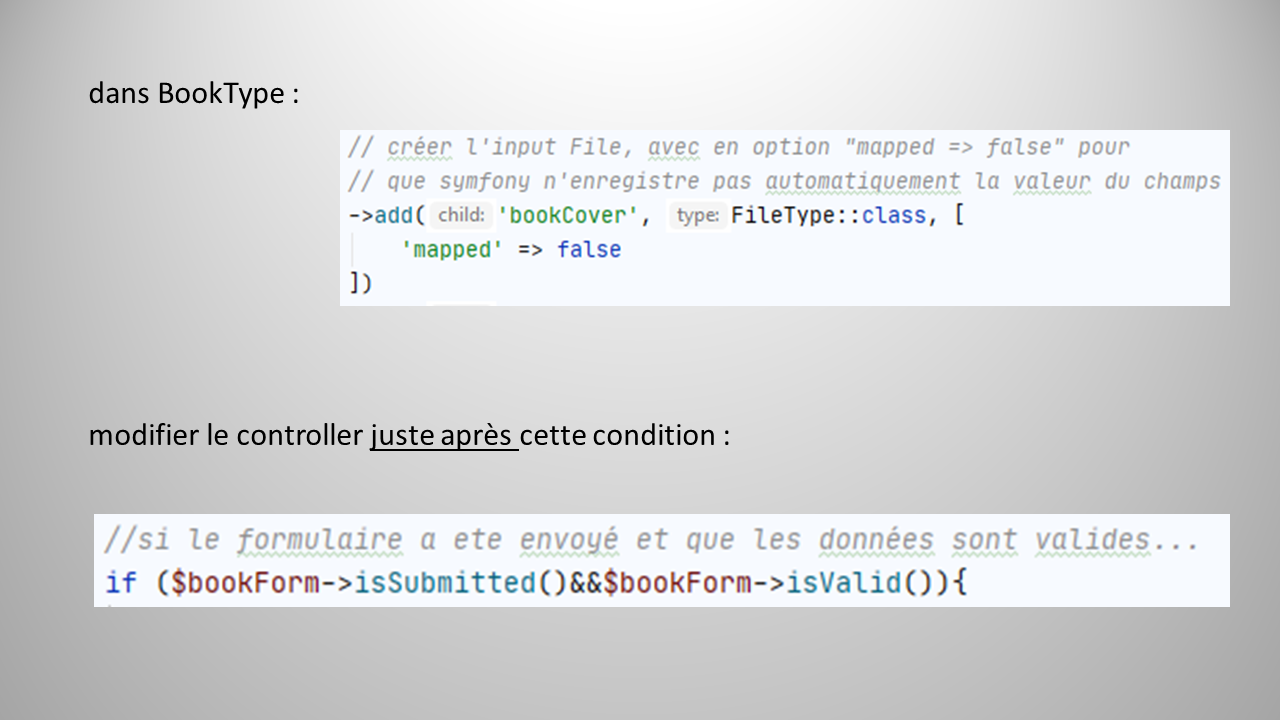 Première réalisation Symfony