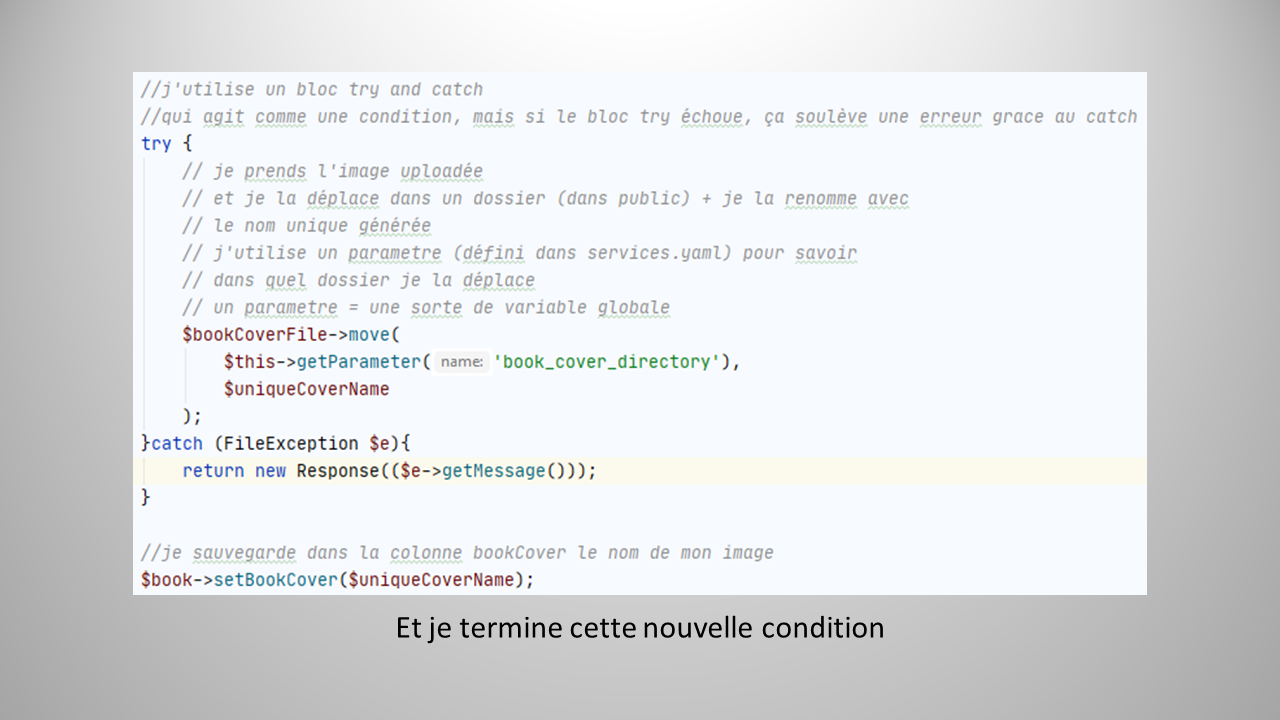 Première réalisation Symfony
