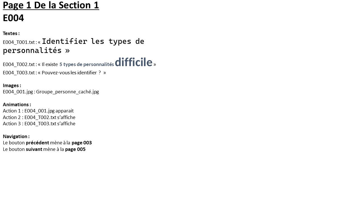 Mon premier Storyboard réalisé à EVOCIME
