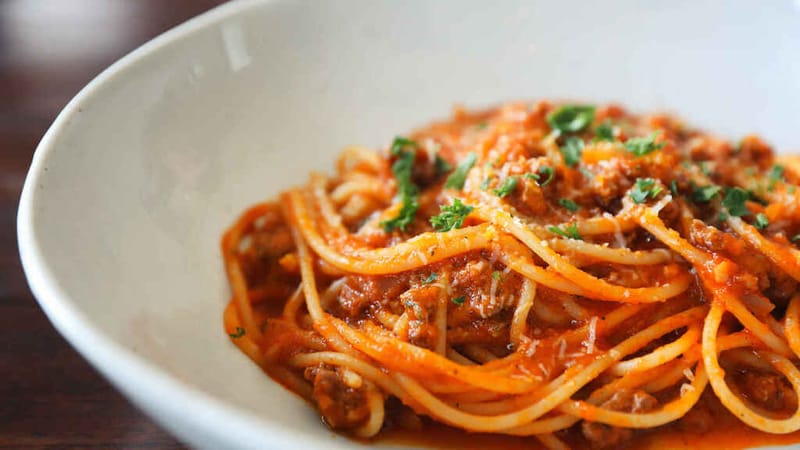 Spaghetti a la Boloñesa