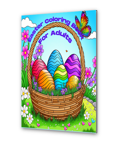 Easter Coloring Books for Adults With 50 Large Images To Color and Have Fun