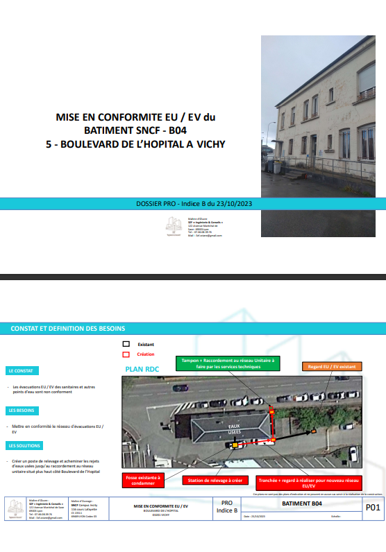APS - MISE EN CONFORMITE EU/EV du bât B04 à Vichy (03201)