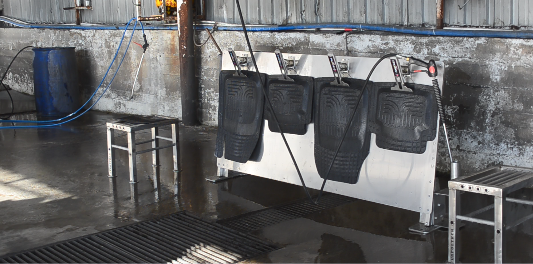 Paslanmaz çelik paspas sehpası 