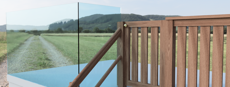 Valla, puerta y pasamano de morera // Fence, door and handrail of morera