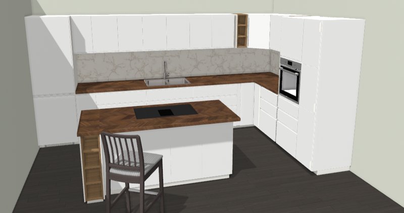 Cocina con isla // Kithen with island