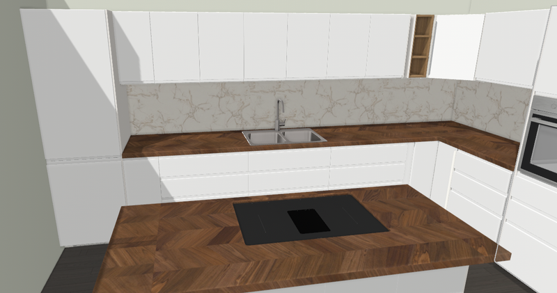 Cocina con isla // Kithen with island