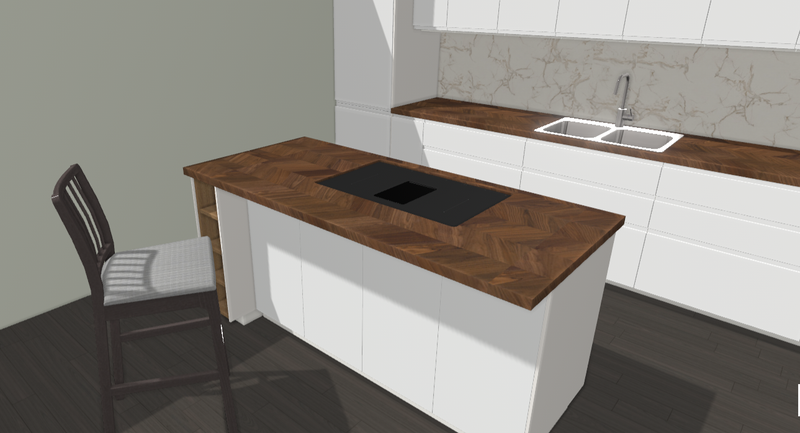 Cocina con isla // Kithen with island