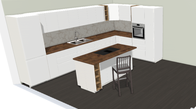 Cocina con isla // Kithen with island