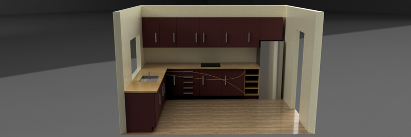 Cocina roja // Red kitchen