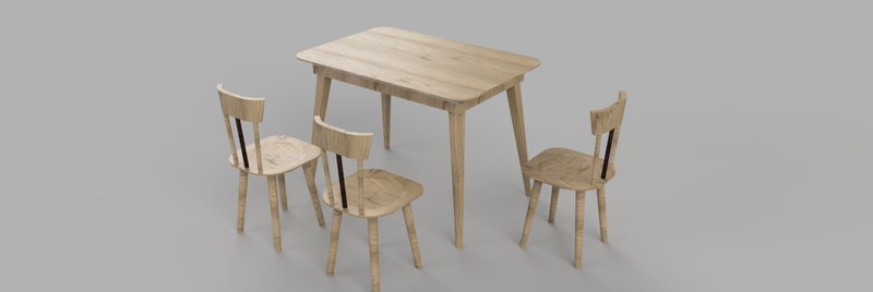 Cocina roble nogal // Kitchen oak walnut 