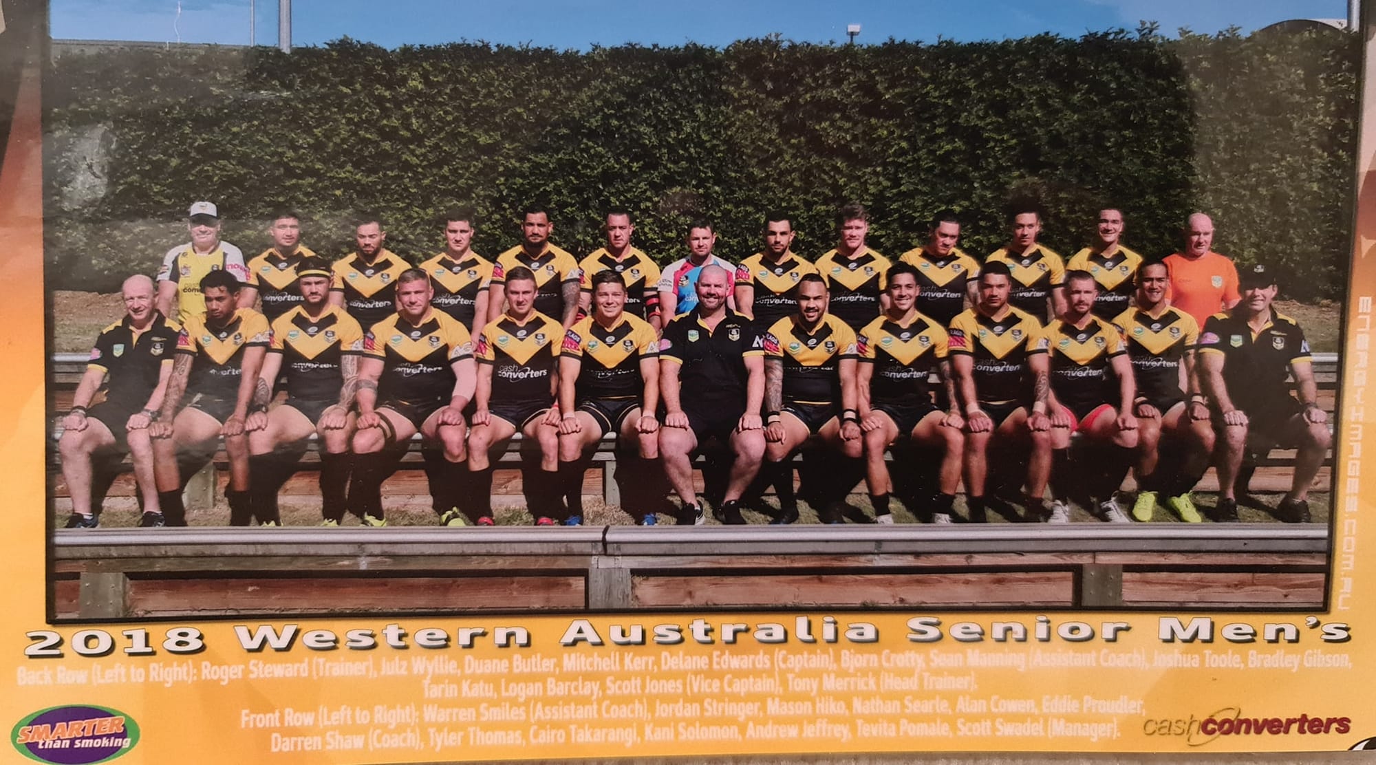 2018 Senior Mens State Team