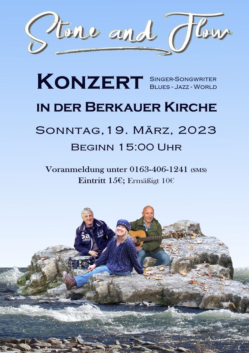 Concert in the medieval church in Berkau, Germany