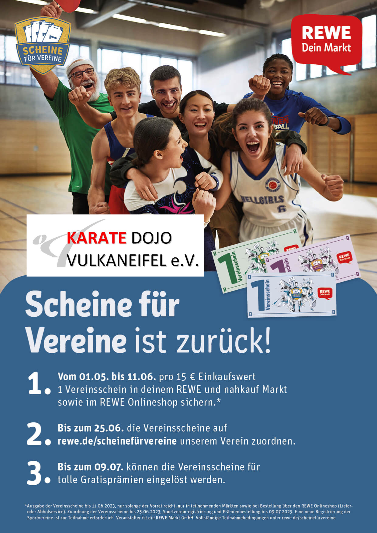 01.05.2023 - ‚Scheine für Vereine‘ geht wieder los