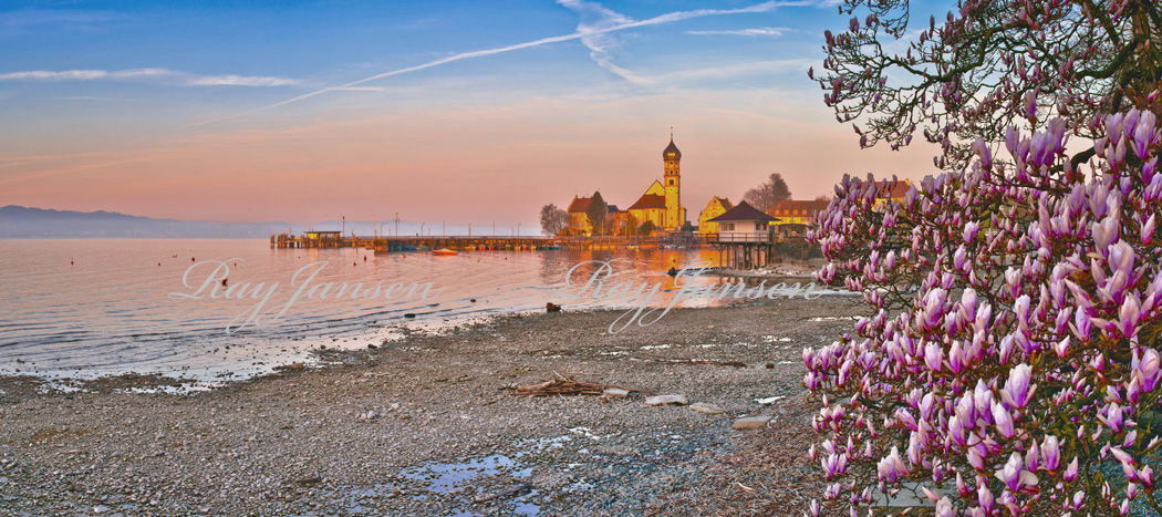 Wasserburg im Sonnenaufgang