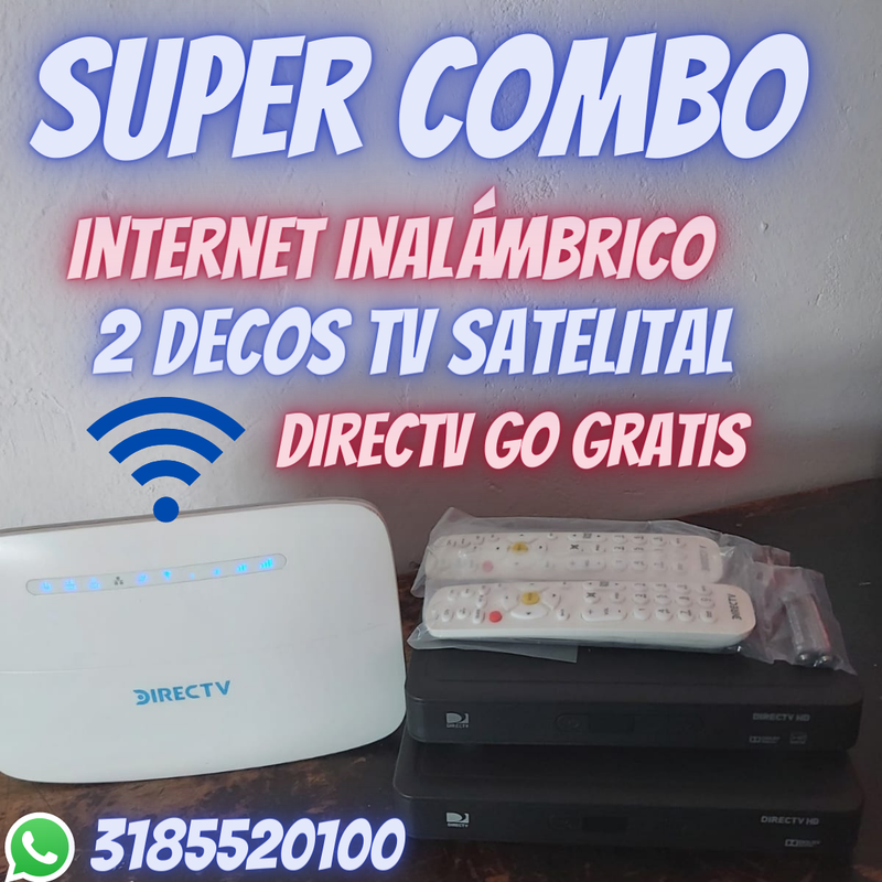 COMBO HOGAR TV+INTERNET+DIRECTV GO