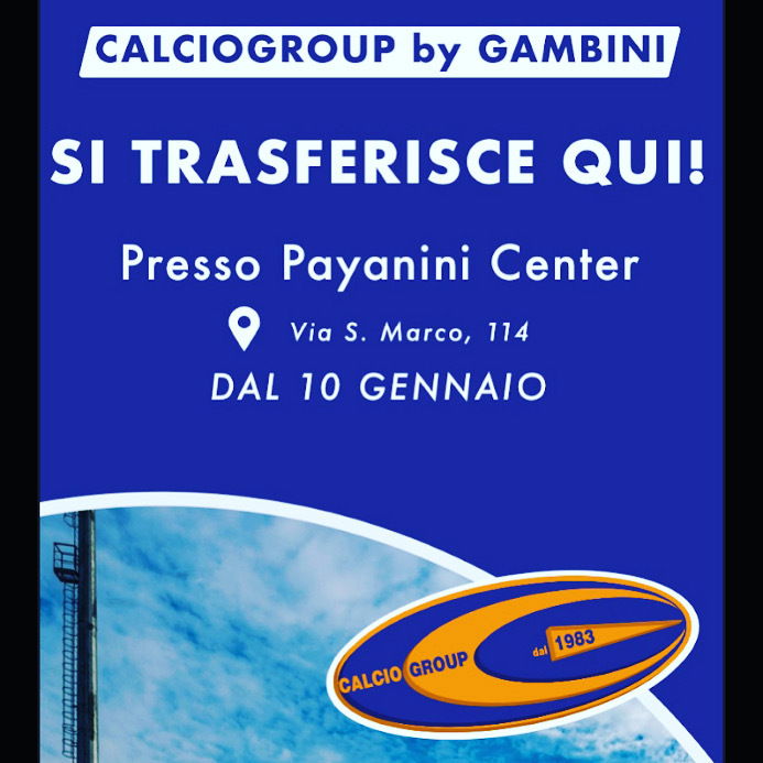 CALCIOGROUP SI TRASFERISCE