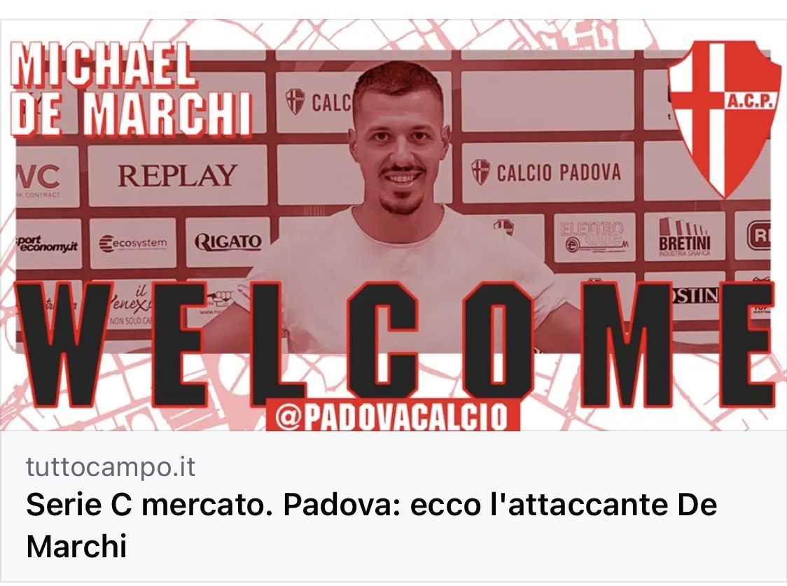 MICHAEL DE MARCHI AL PADOVA IN SERIE C