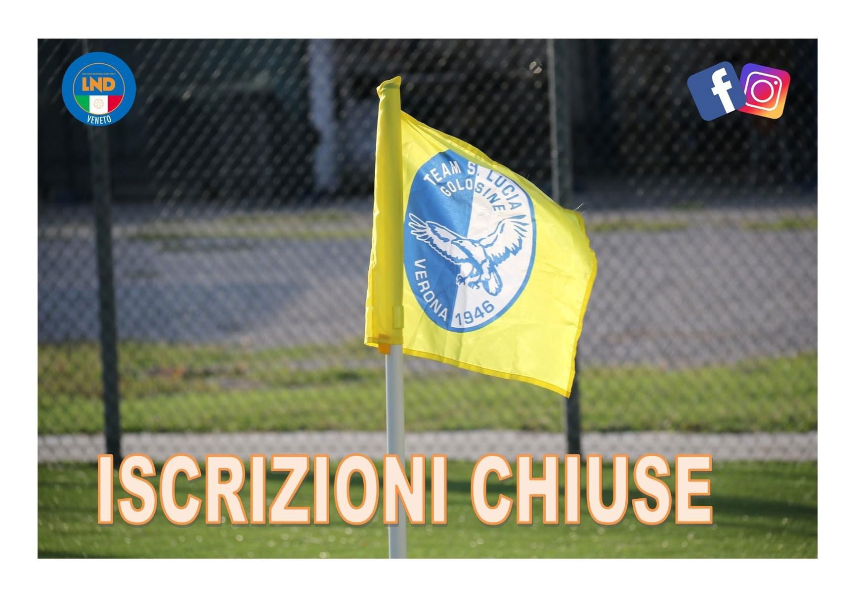 CHIUSE LE ISCRIZIONI