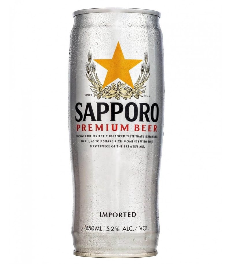 【 Birra Sapporo Premium Silver 】0,65ℓ