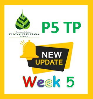 WEEK 5 UPDATE, 21st November 2022