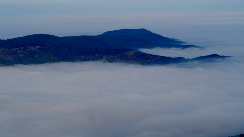 Mer de nuages au-dessus des Vosges