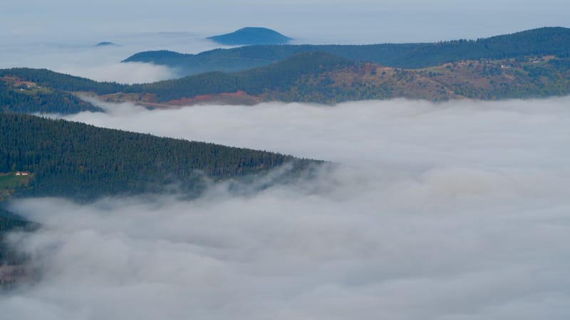 Mer de nuages au-dessus des Vosges