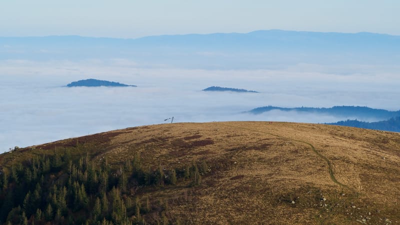Mer de nuages au-dessus des Vosges
