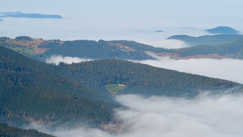 Mer de nuages au-dessus des Vosges
