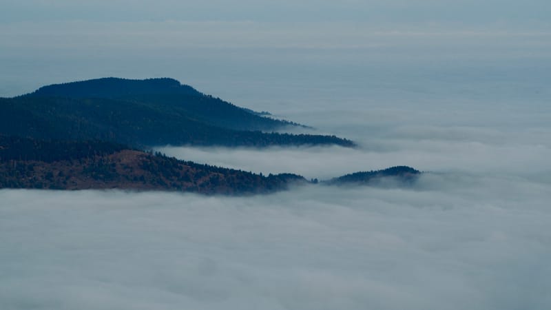 Mer de nuages au-dessus des Vosges